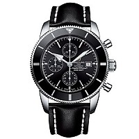 [스페셜오더]BREITLING-브라이틀링 슈퍼오션 II 건 블루 스틸 러버스트랩 워치44mm