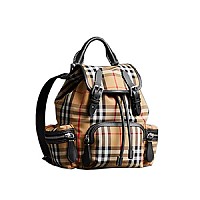 [스페셜오더]BURBERRY-40682871 버버리 라지 런던 프린트 캔버스 가죽 럭색