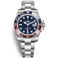 [스페셜오더]ROLEX-로렉스 GMT-마스터 II 세라믹 베젤 스틸 블랙다이얼 이미테이션시계40mm