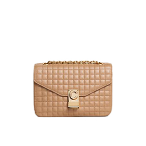 [스페셜오더]CELINE-187253 셀린느 라이트 카멜 퀼티드 카프스킨 미디엄 C 백