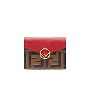 [스페셜오더]FENDI-8M0395 펜디 핑크 송아지 가죽 FF 패턴 지갑