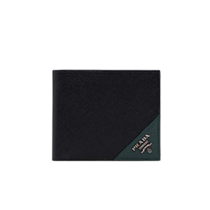 PRADA-2MO513 프라다 블랙 송아지 가죽 지갑