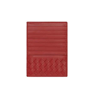 BOTTEGA VENETA-162156 보테가 베네타 차이나 레드 인트레치아토 나파 카드 케이스