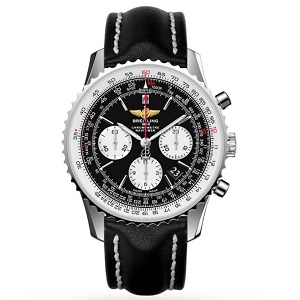 [스페셜오더]BREITLING-브라이틀링 내비타이머 크로노그래프 GMT 스틸 블랙 46mm