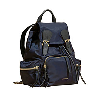 [스페셜오더]BURBERRY-40682871 버버리 라지 런던 프린트 캔버스 가죽 럭색
