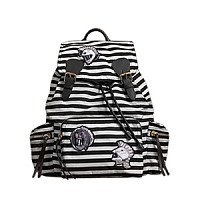 [스페셜오더]BURBERRY-40682871 버버리 라지 런던 프린트 캔버스 가죽 럭색